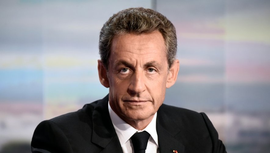 Nicolas Sarkozy sur le plateau de TF1 le 24 août 2016 à Boulogne-Billancourt