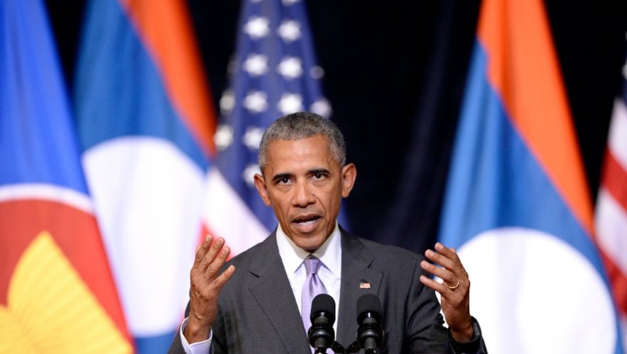 Barack Obama à Vientiane le 6 septembre 2016