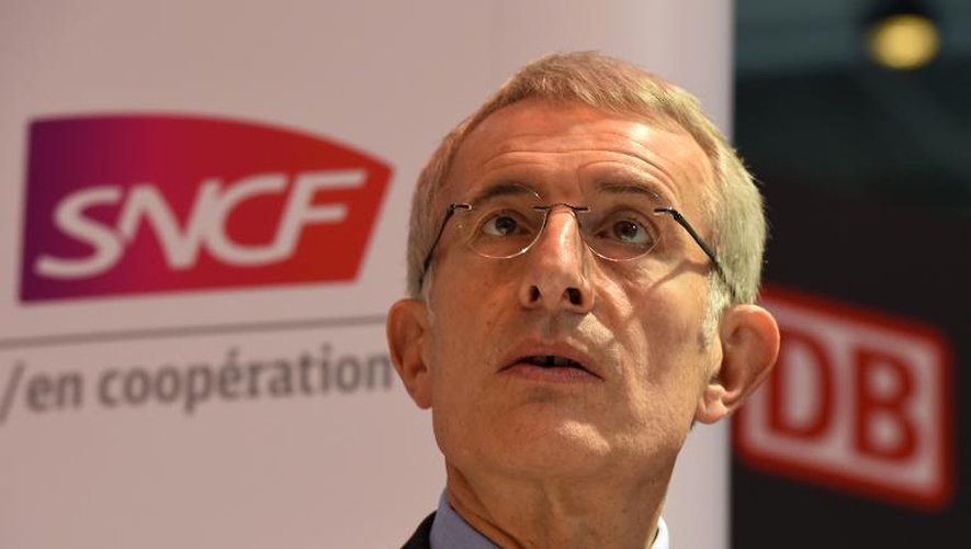 Le PDG de la SNCF Guillaume Pépy, le 23 septembre 2014 à Berlin