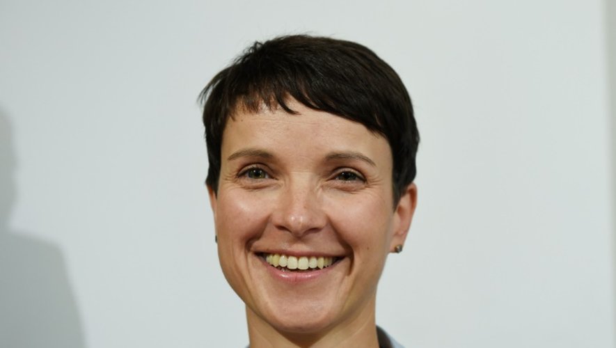 La dirigeante de "Alternative for Germany" (AFD) Frauke Petry lors d'une conférence de presse à Berlin le 5 septembre 2016