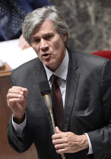 Le ministre de l'Agriculture Stéphane Le Foll le 8 octobre 2014 à l'Assemblée nationale à Paris