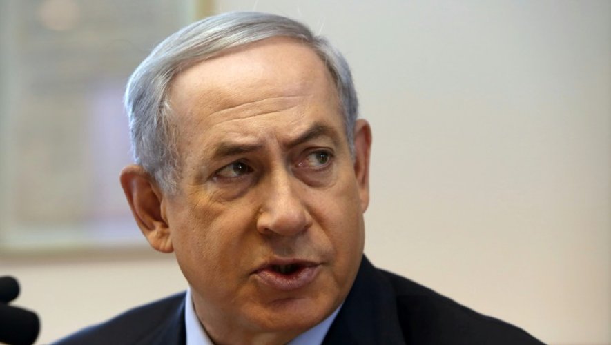 Le Premier ministre israélien Benjamin Netanyahu à Jérusalem le 25 octobre 2015