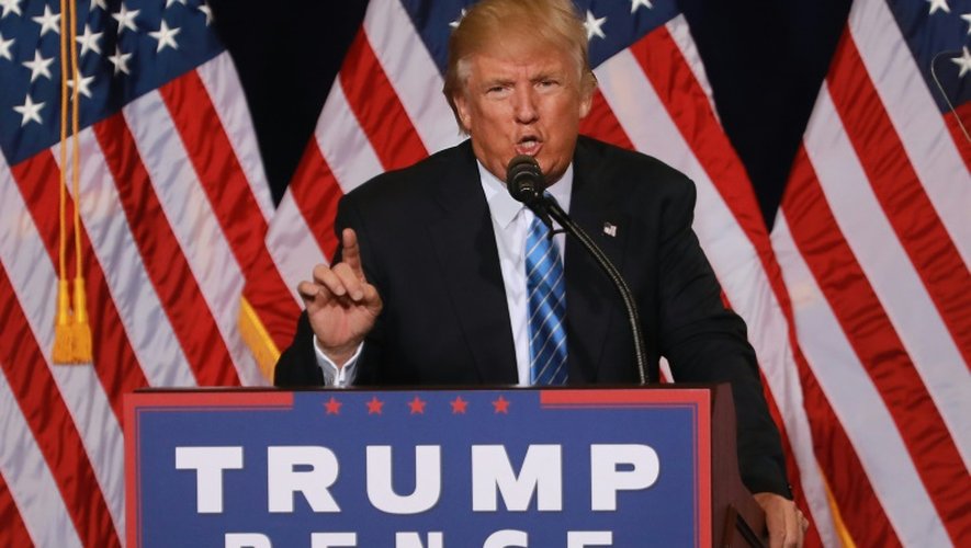 Le candidat républicain à la Maison Blanche Donald Trump en meeting le 31 août 2016 à Phoenix en Arizona