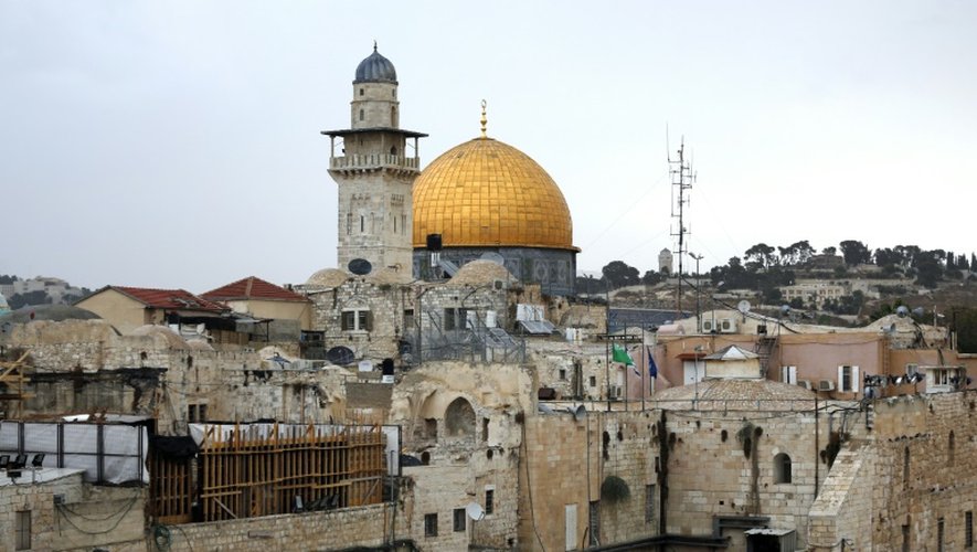 Vue de la mosquée al-Aqsa et du Dôme du Rocher, le 25 octobre 2015 à Jérusalem