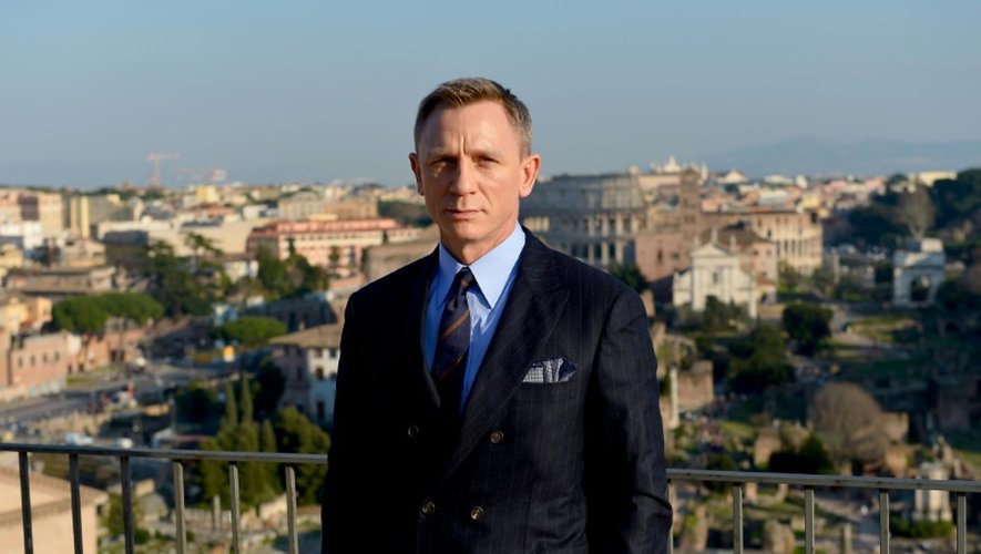 L'acteur britannique Daniel Craig, le 18 février 2015 à Rome, lors de la promotion du dernier James Bond, "Spectre"