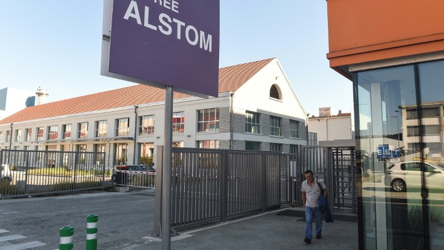 L'entrée du site Alstom de Belfort le 7 septembre 2016