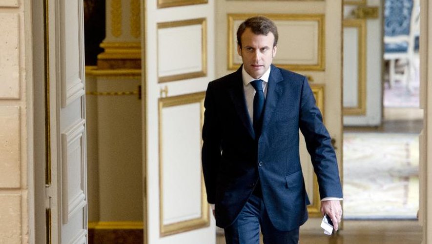 Le ministre de l'Economie Emmanuel Macron le 22 octobre 2014 à Paris