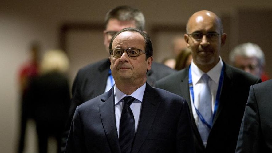 Le président Francois Hollande le 24 octobre 2014 à Bruxelles