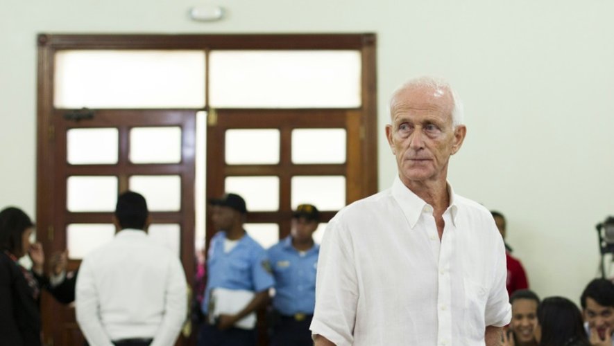 Alain Castany à l'audience le 5 juin 2015 au tribunal à Saint-Domingue