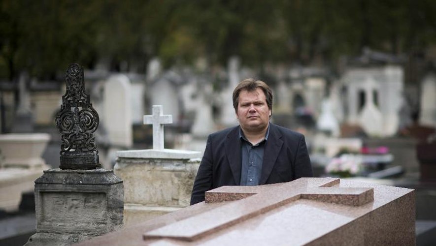 Guillaume Bailly au cimetière du Montparnasse le 16 octobre 2014 à Paris