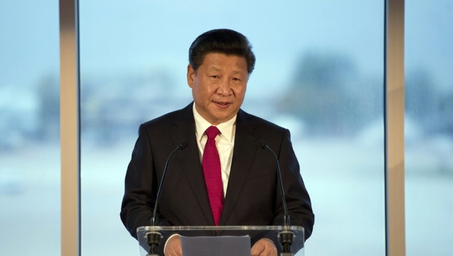 Xi Jinping, le président chinois, le 23 octobre 2015, à Manchester