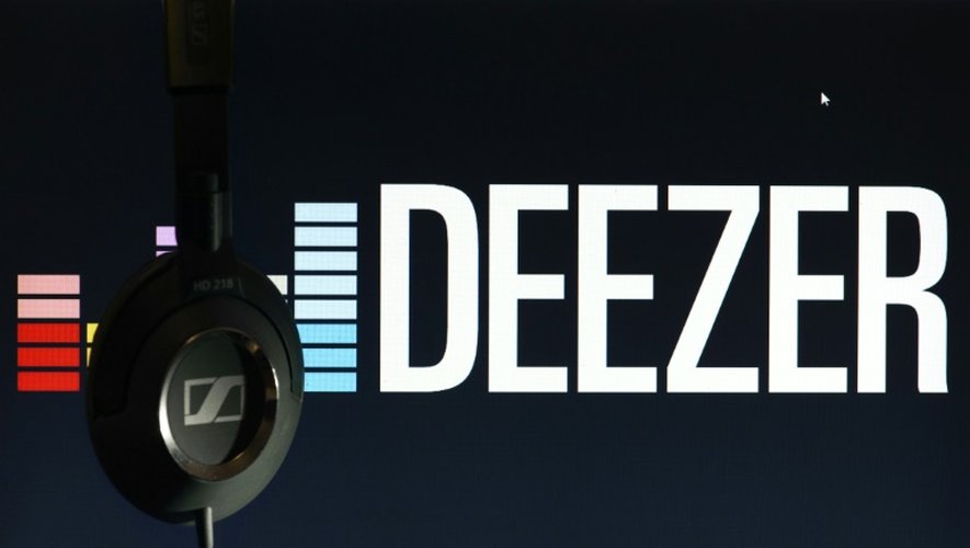 Logo de Deezer, le 9 octobre 2012, à Paris