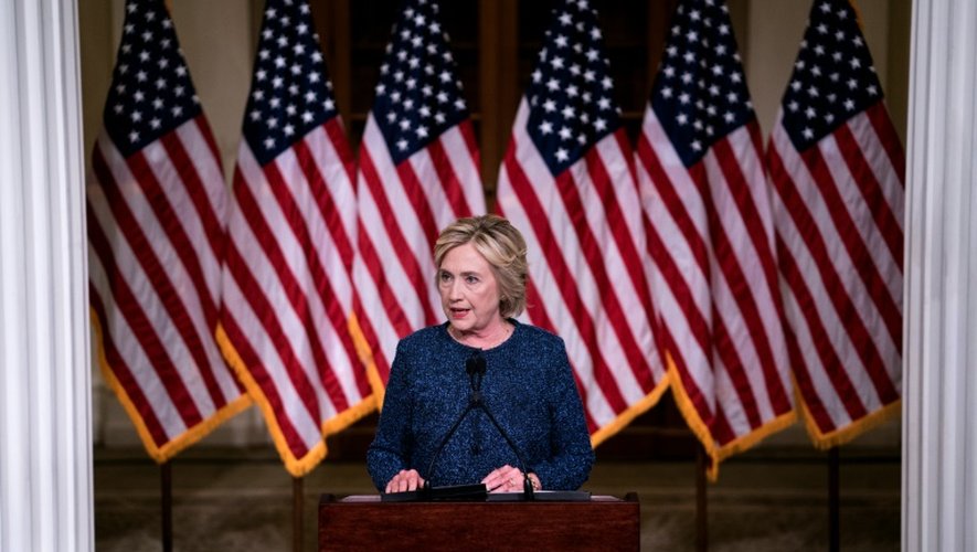 La candidate démocrate à la présidentielle américaine Hillary Clinton lors d'une conférence de presse, le 9 septembre 2016 à New York