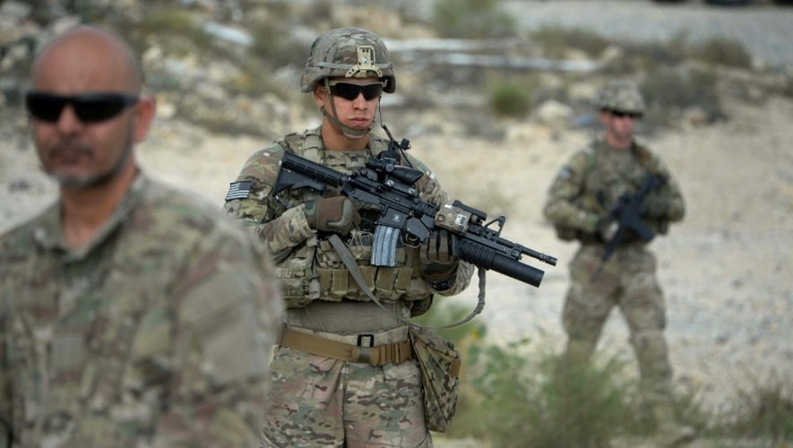 Des soldats américains le 30 août 2015 dans la province de Nangarhar en Afghanistan