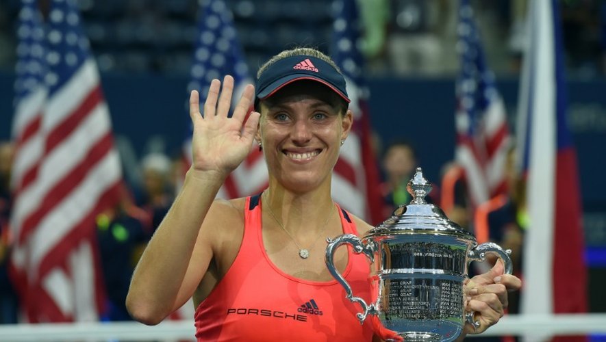 L'Allemande Angelique Kerber remporte son deuxième titre du Grand Chelem, le 10 septembre 2016 à l'US Open de New York
