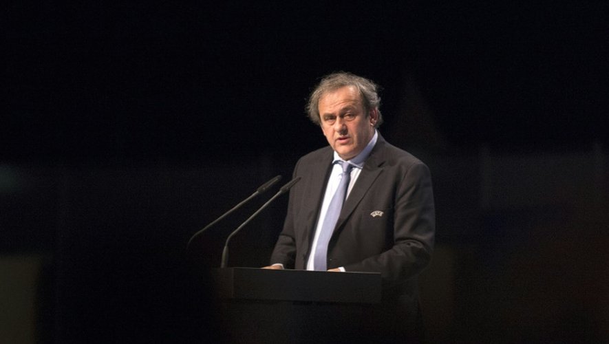 Le président de l'UEFA Michel Platini le 24 mars 2015 à Vienne