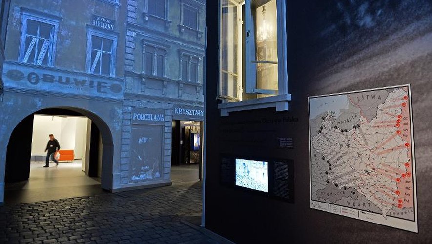Exposition au Musée de l'histoire des Juifs de Pologne, le 21 octobre 2014 à Varsovie