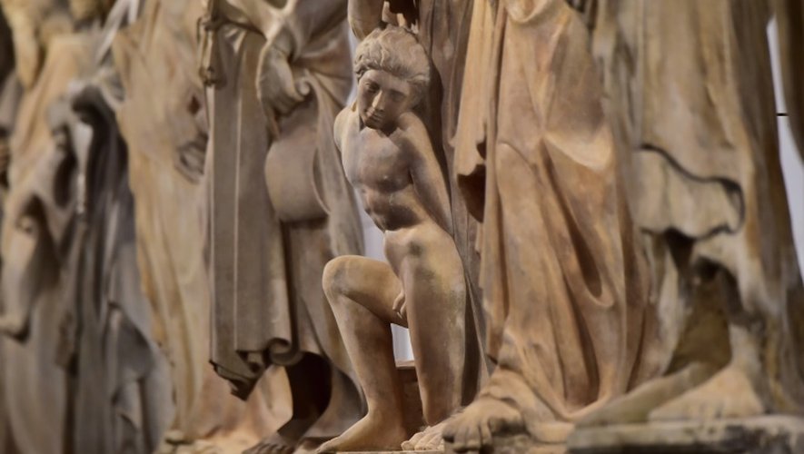 Des sculptures d'une galerie du musée du Duomo à Florence, le 21 octobre 2015