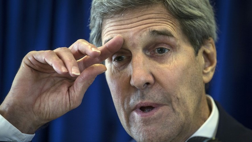 Le secrétaire d'Etat américain John Kerry, lors d'un déplacement à Amman, en Jordanie, le 24 octobre 2015