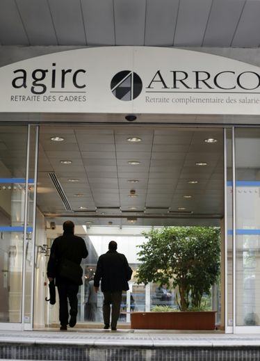 Le siège social des organismes de retraite complémentaire Agirc et Arrco à Paris