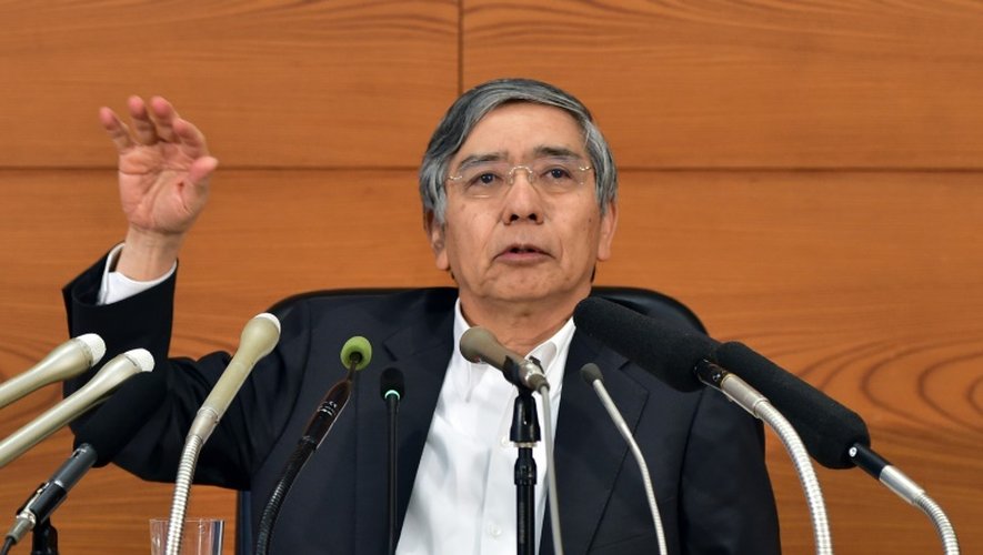 Le gouverneur de la Banque du Japon, Haruhiko Kuroda, le 7 octobre 2015 à Tokyo