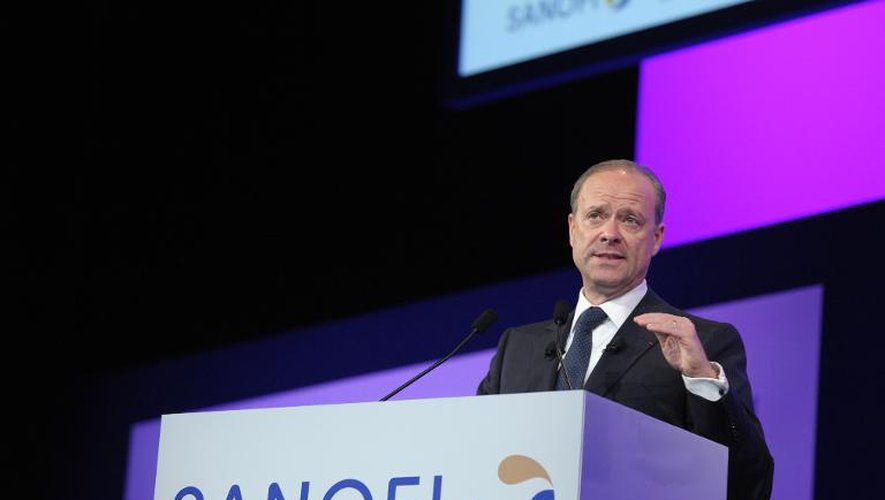 Le directeur général de Sanofi Christopher A. Viehbacher, à Paris  le 5 mai 2014