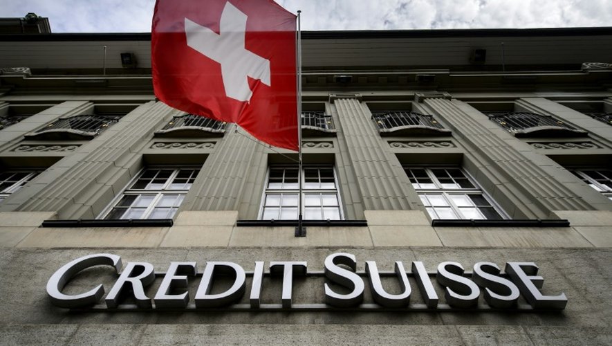 Une banque Crédit Suisse, le 8 mai 2014 à Bern