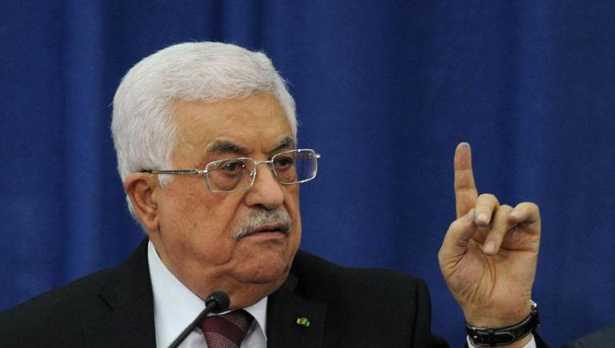 Le président palestinien Mahmoud Abbas, le 29 octobre 2014 à Ramallah