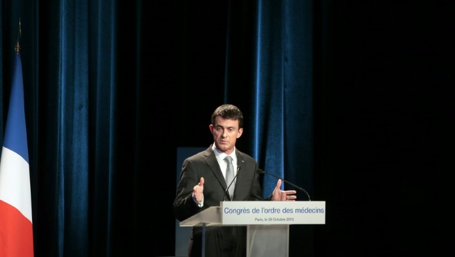 Le Premier ministre Manuel Valls à Paris, le 29 octobre 2015