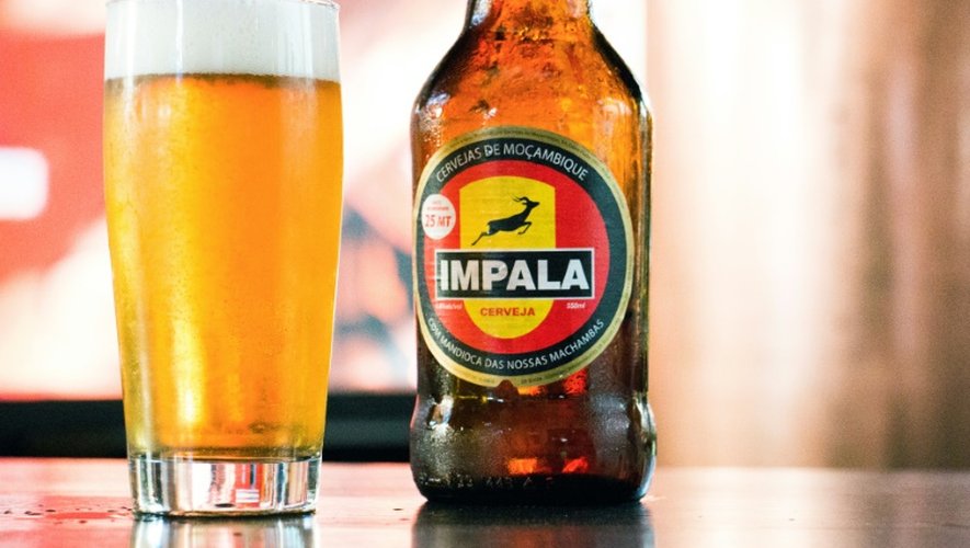 Une bouteille d'Impala, bière au manioc