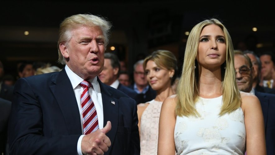 Donald Trump et sa fille Ivanka à Cleveland, le 20 juillet 2016