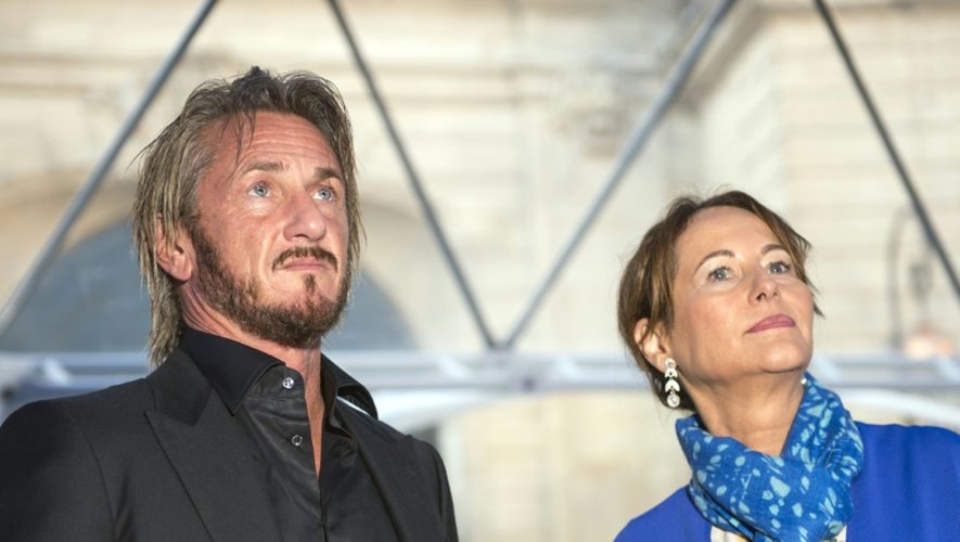Sean Penn et Ségolène Royal le 1er novembre 2015 à Paris