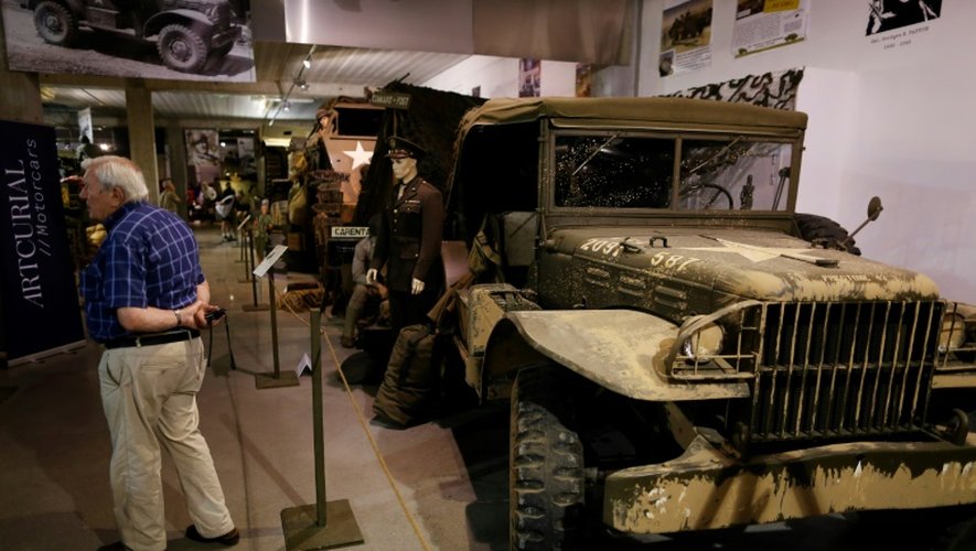 Des jeep exposées  le 12 septembre 2016 au Normandy Tank Museum à Catz près de Caen