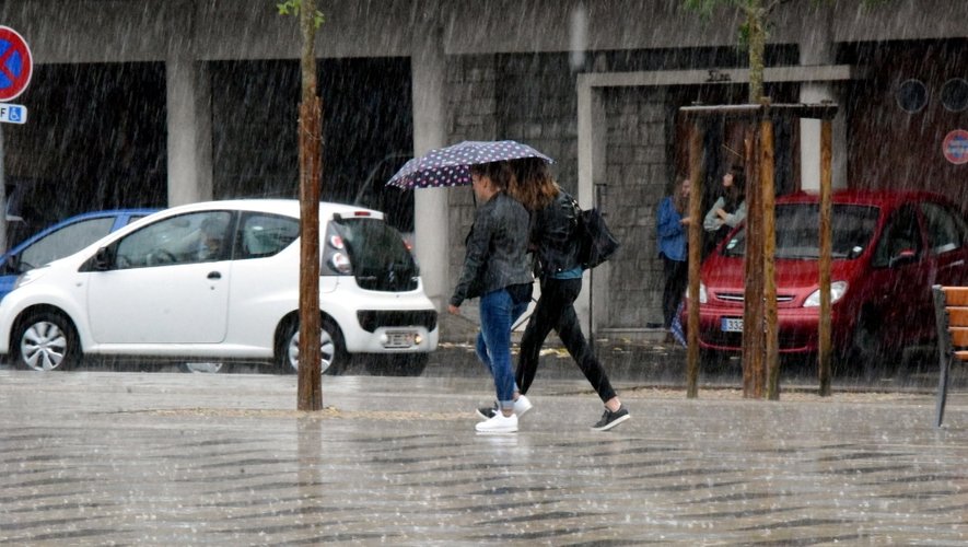 Depuis ce matin 7 heures, Météo France observe à Rodez un cumul de précipitations de l'ordre de 50 mm à 16 heures.