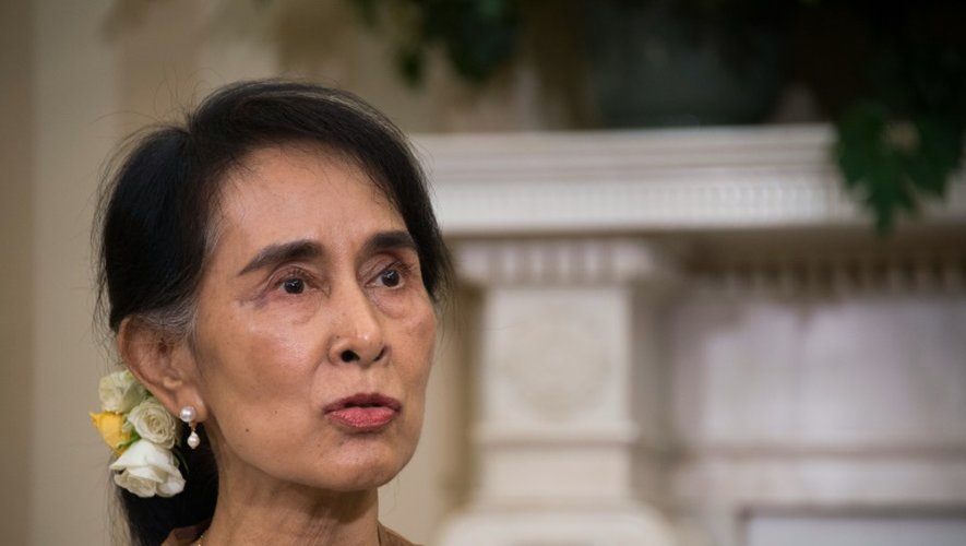 La conseillère spéciale d'état Aung San Suu Kyi reçue à la Maison Blanche, à Washington le 14 septembre 2016