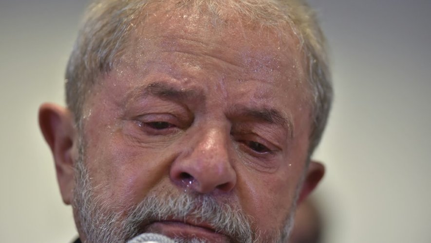 L'ancien président brésilien Lula durant une conférence de presse à Sao Paulo, le 15 septembre 2016