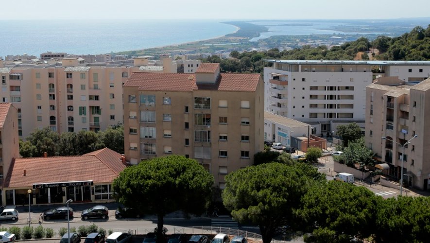 Le quartier populaire de Lupino, à Bastia, le 18 août 2016