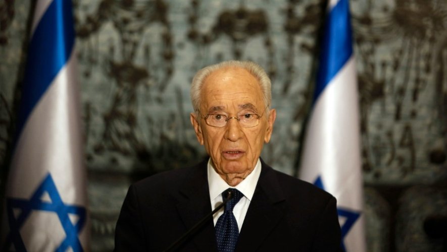 L'ancien président israélien Shimon Peres, le 11 janvier 2014 à Jérusalem