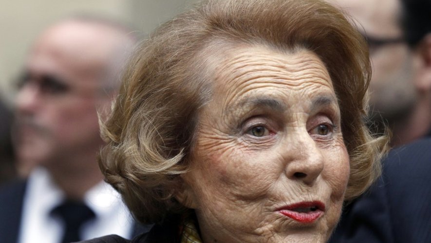 La milliardaire Liliane Bettencourt le 12 octobre 2011 à Paris