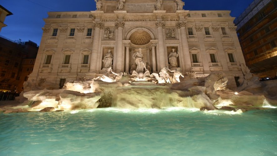 La fontaine de Trevi, le 3 novembre 2015, à Rome