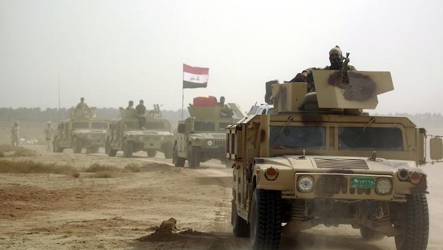 Les forces spéciales irakiennes le 30 octobre 2014 à Kerbala