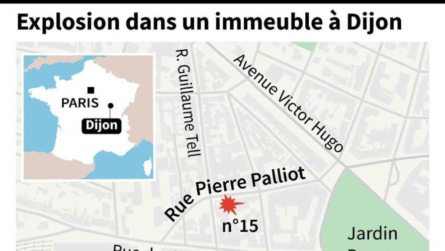 Explosion dans un immeuble du centre de Dijon