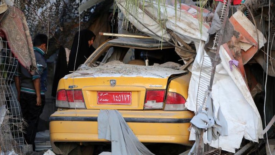Un attentat à la voiture piégée visant un quartier chiite de Bagdad, le 3 novembre 2014