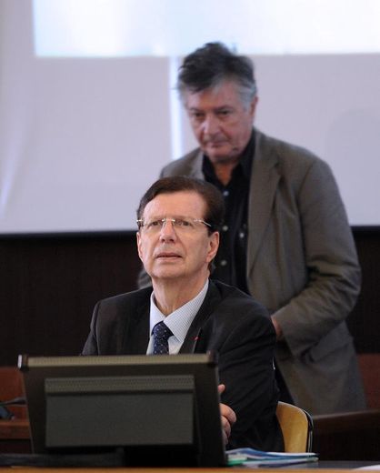 Le président du conseil général du Tarn, Thierry Carcenac, au siège du département le 31 octobre 2014 à Albi