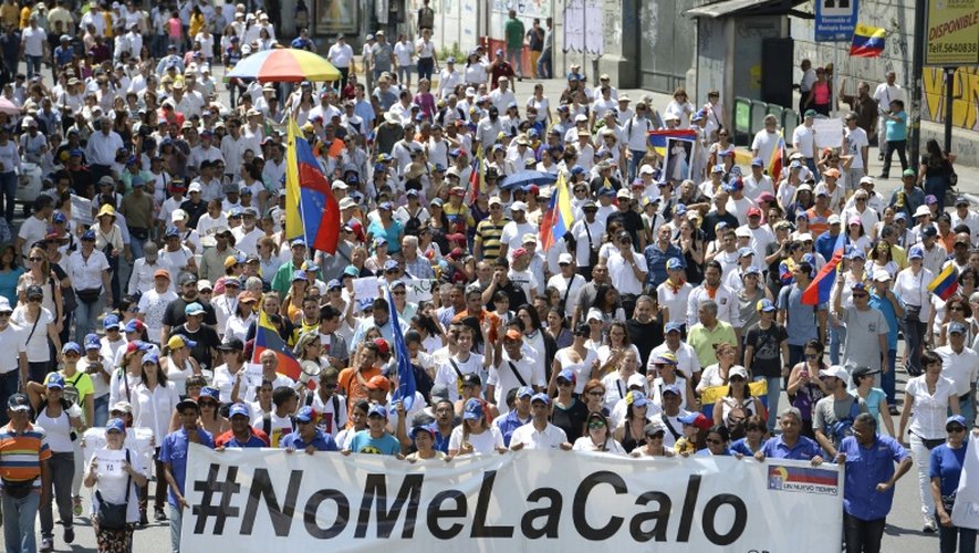 Manifestation contre le président venezuélien Nicolas Maduro à Caracas, le 16 septembre 2016