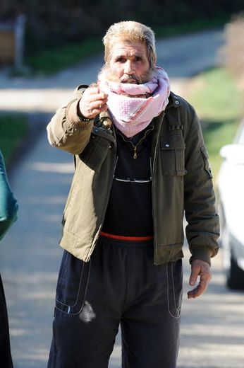 Olivier Corel, surnommé le "cheikh blanc" ou "l'émir blanc", le 23 mars 2012 à Artigat, en Ariège