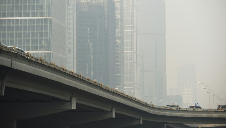 Jour pollué à Pékin, le 4 novembre 2015
