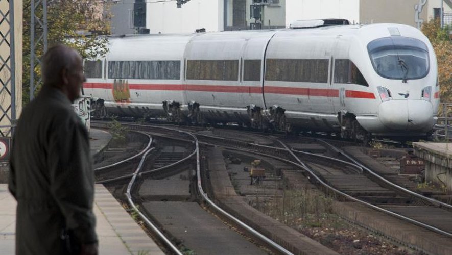 Un train de la Deutsche Bahn arrive dans une gare de Berlin, le 5 novembre 2014