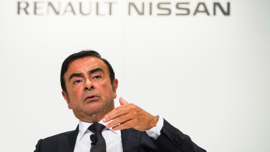 Le président du groupe Renault-Nissan Carlos Ghosn à Francfort le 16 septembre 2015