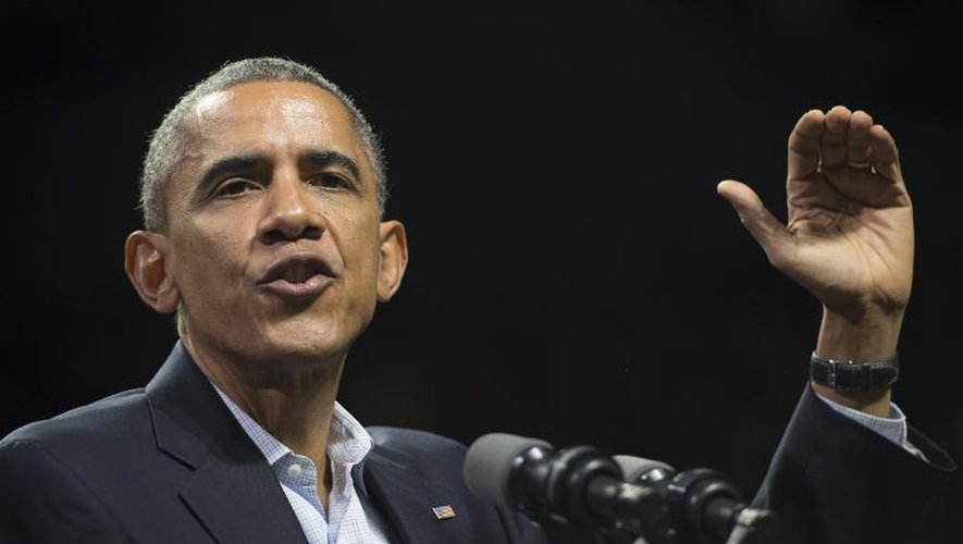Le président Barack Obama, le 2 novembre 2014 à Philadelphie, en Pennsylvanie